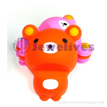 Promo Red Bear Silicone Cell Phone Holder Silicone Stand For Mobile Phone 